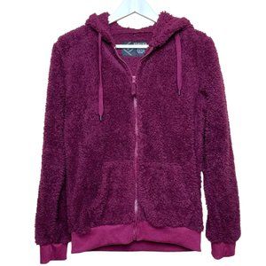 (129) BSP Junior's Sherpa Full Zip Hoodie Jacket